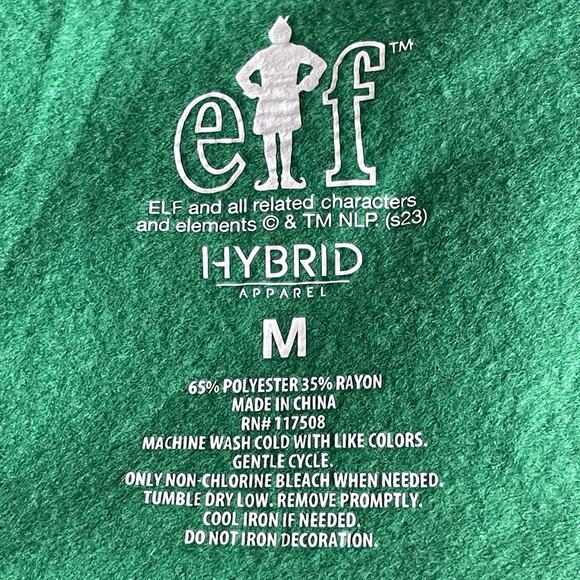 Hybrid Apparel Elf The Movie Buddy CURRENT MOOD Ugly Christmas Sweatshirt Sz M - Picture 4 of 4